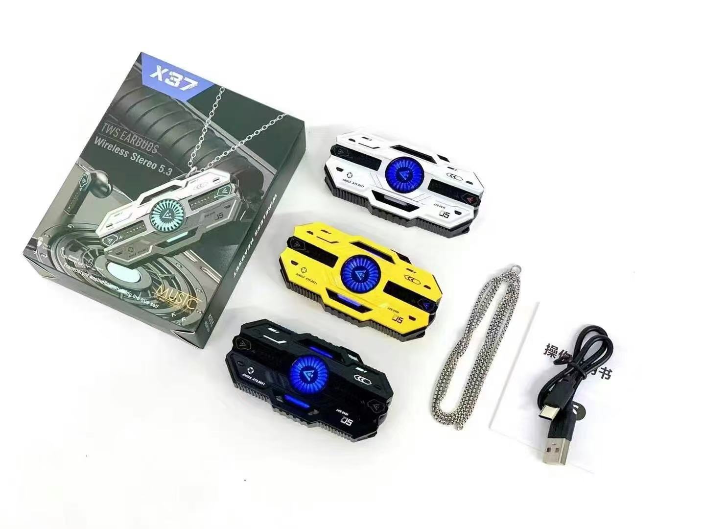 Cross-Border Hot-Selling X37 Wireless Gaming Cool Bluetooth Headset E-Sports Noise Reduction Low Latency Ultra-Long Battery Life Tws