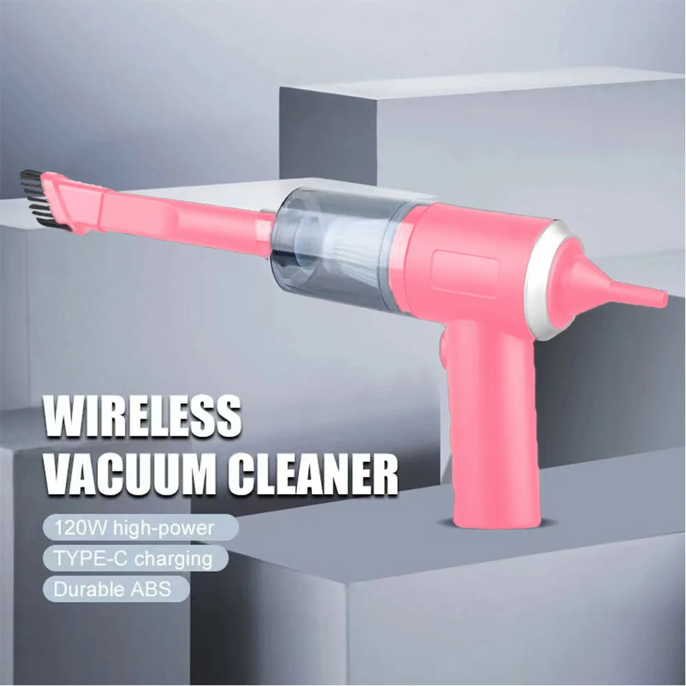 Mini Car Vacuum Cleaner Cordless Powerful Wireless Car Cleaner Type-C Charges HandHeld Portable Vacuum Cleaner Cleaning Machine