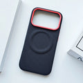 For iPhone 17 Pro Max 17 Air Case Luxury Magnetic Soft TPU+Nylon Woven Leather Back Anti-Fingerprint Cover for iPhone17