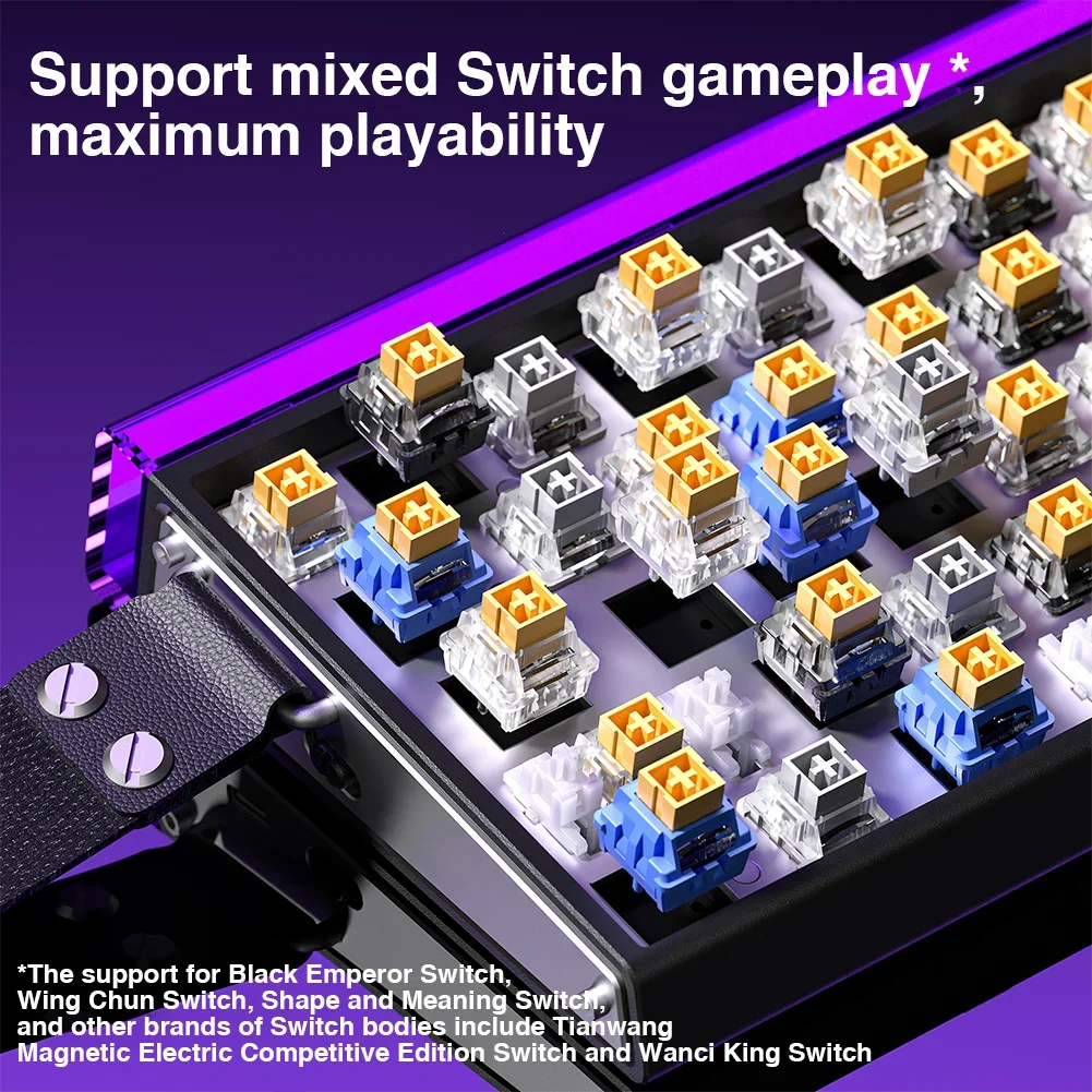 Magnetic Switch Keyboard RGB Gaming Mechanical Keyboard Rapid Trigger 8K Return Wired Esports Custom Keyboard by AULA HERO 68HE