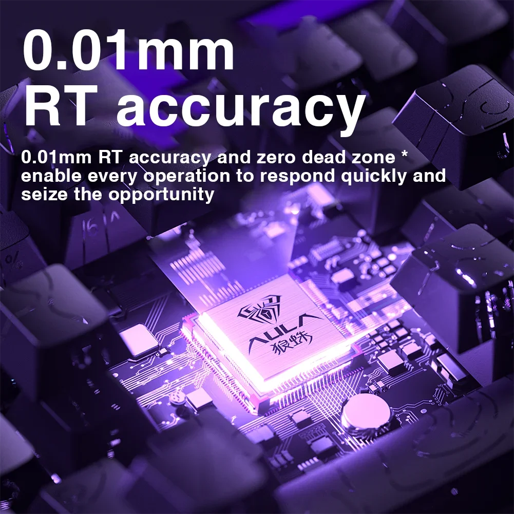 Magnetic Switch Keyboard RGB Gaming Mechanical Keyboard Rapid Trigger 8K Return Wired Esports Custom Keyboard by AULA HERO 68HE