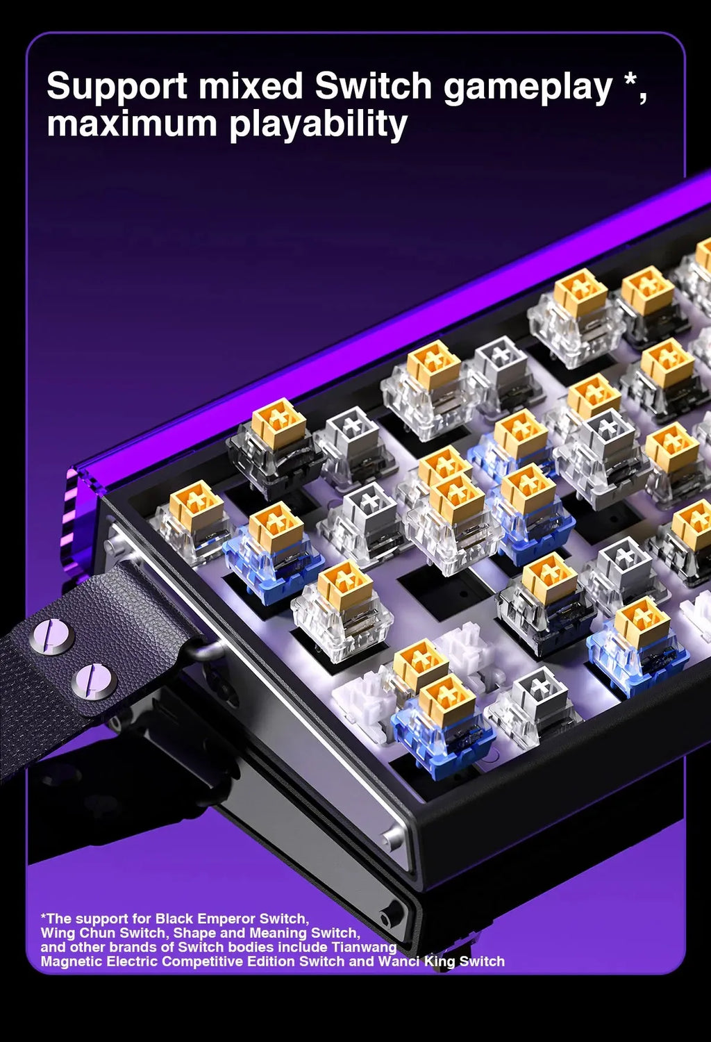 Magnetic Switch Keyboard RGB Gaming Mechanical Keyboard Rapid Trigger 8K Return Wired Esports Custom Keyboard by AULA HERO 68HE