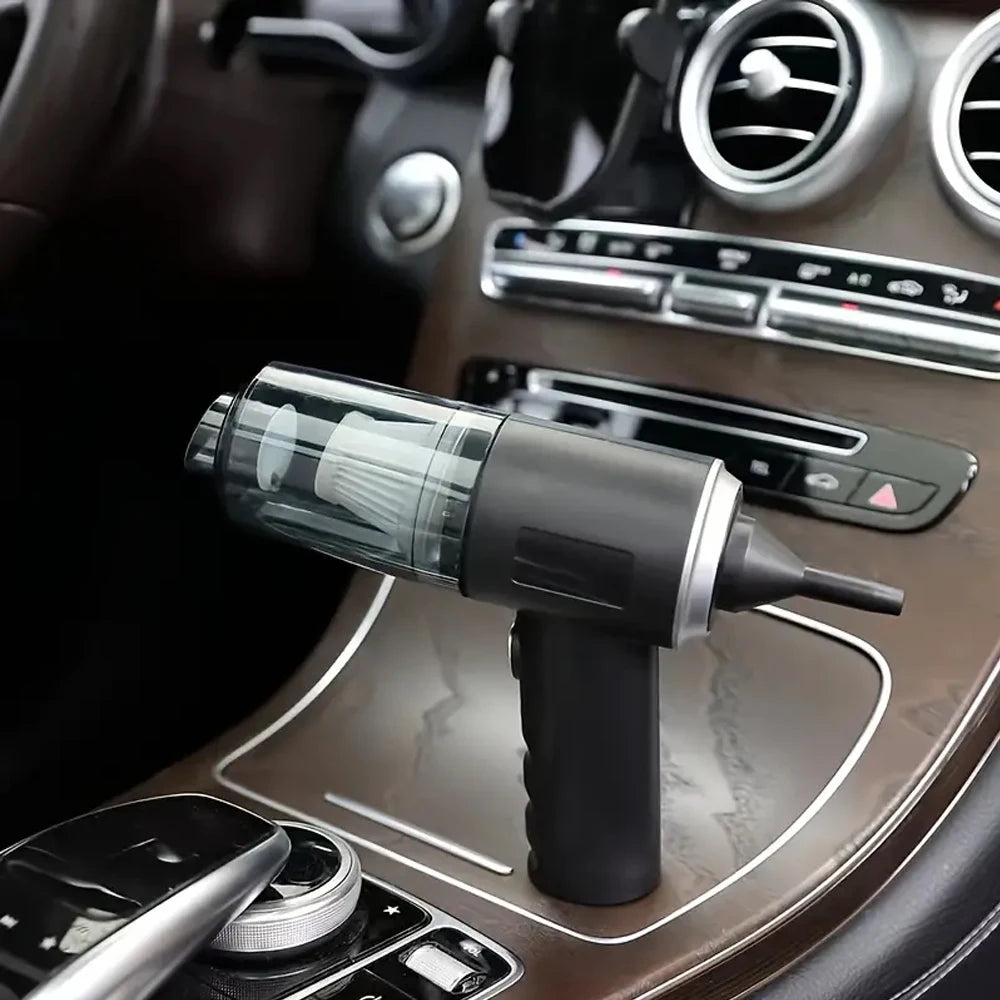 Mini Car Vacuum Cleaner Cordless Powerful Wireless Car Cleaner Type-C Charges HandHeld Portable Vacuum Cleaner Cleaning Machine